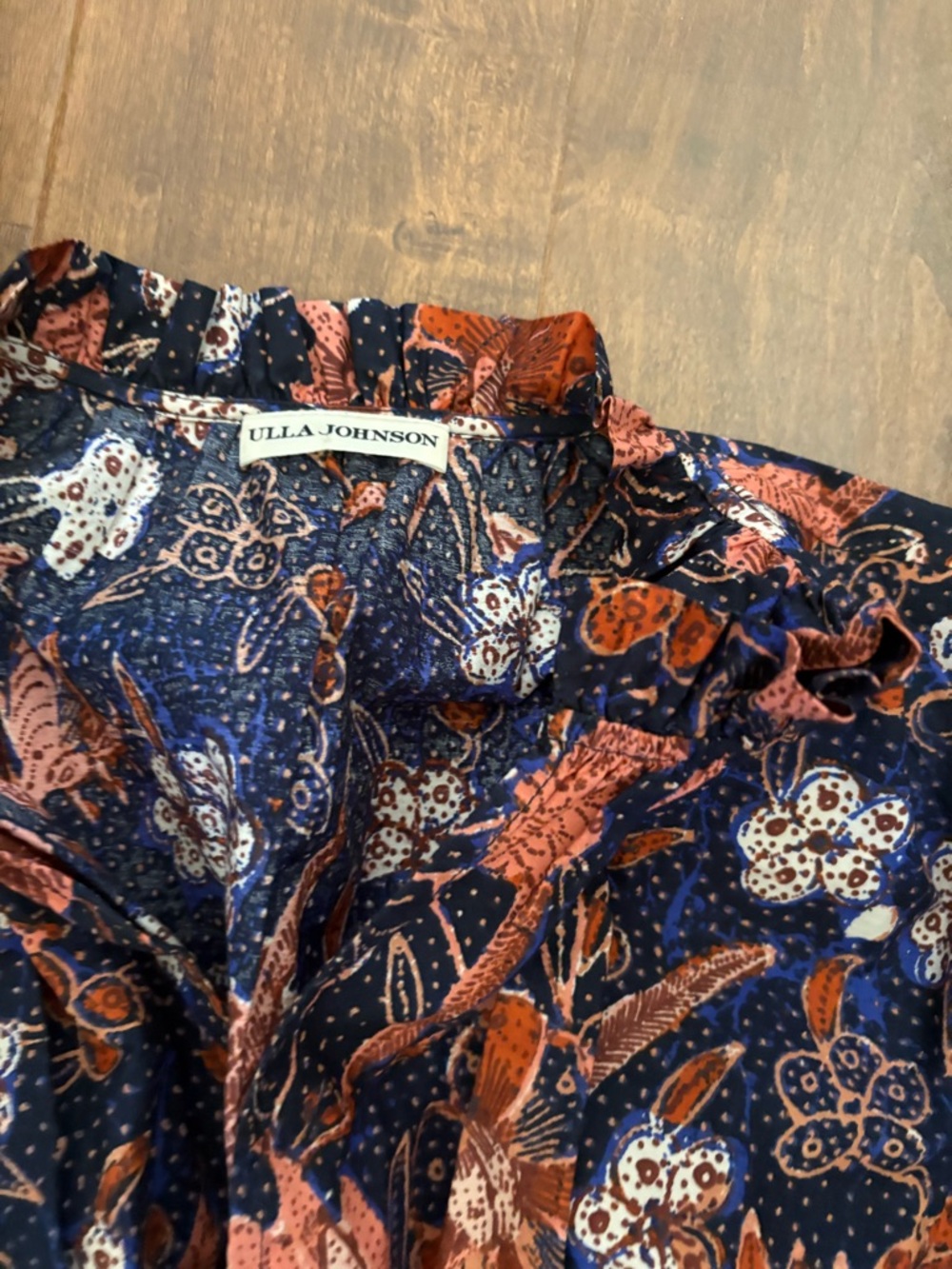 Like new Ulla Johnson Midnight Floral Naima Mini Dress Size US 2 - Picture 3 of 4